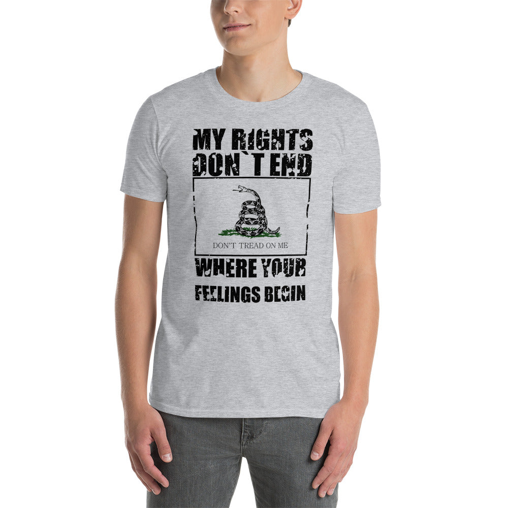 My Rights Don't End - Short-Sleeve Unisex T-Shirt