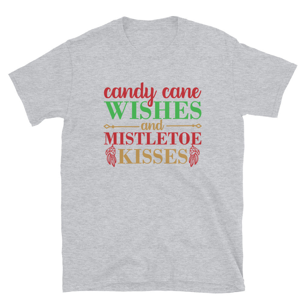 Candy Cane Wishes - Short-Sleeve Unisex T-Shirt
