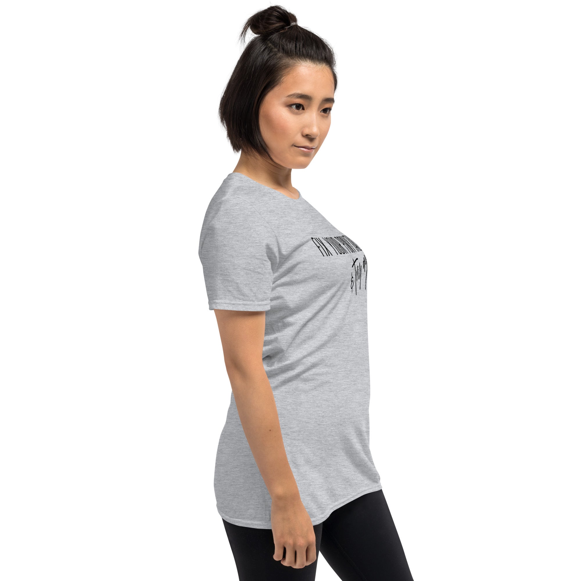 Fix Your Ponytail And Try Again - Short-Sleeve Unisex T-Shirt