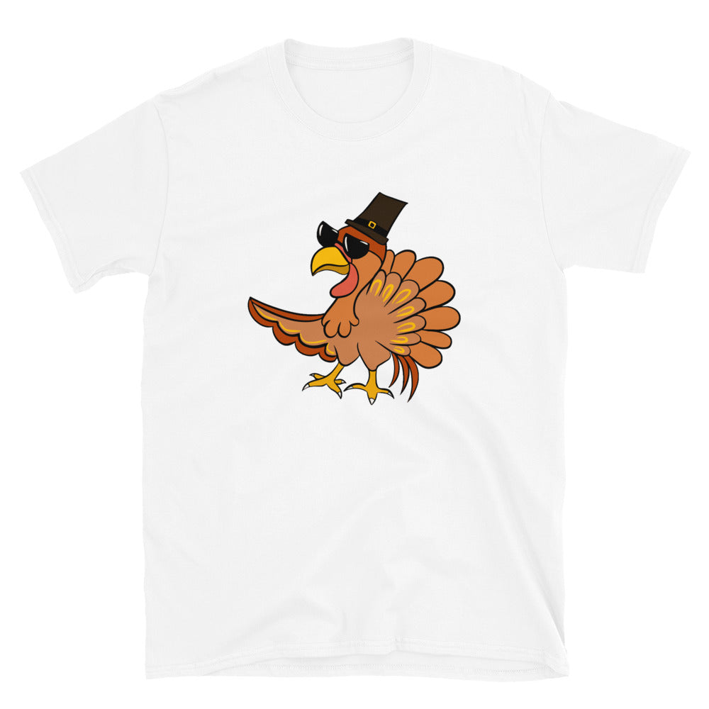 Turkey Wearing Sunglasses - Short-Sleeve Unisex T-Shirt