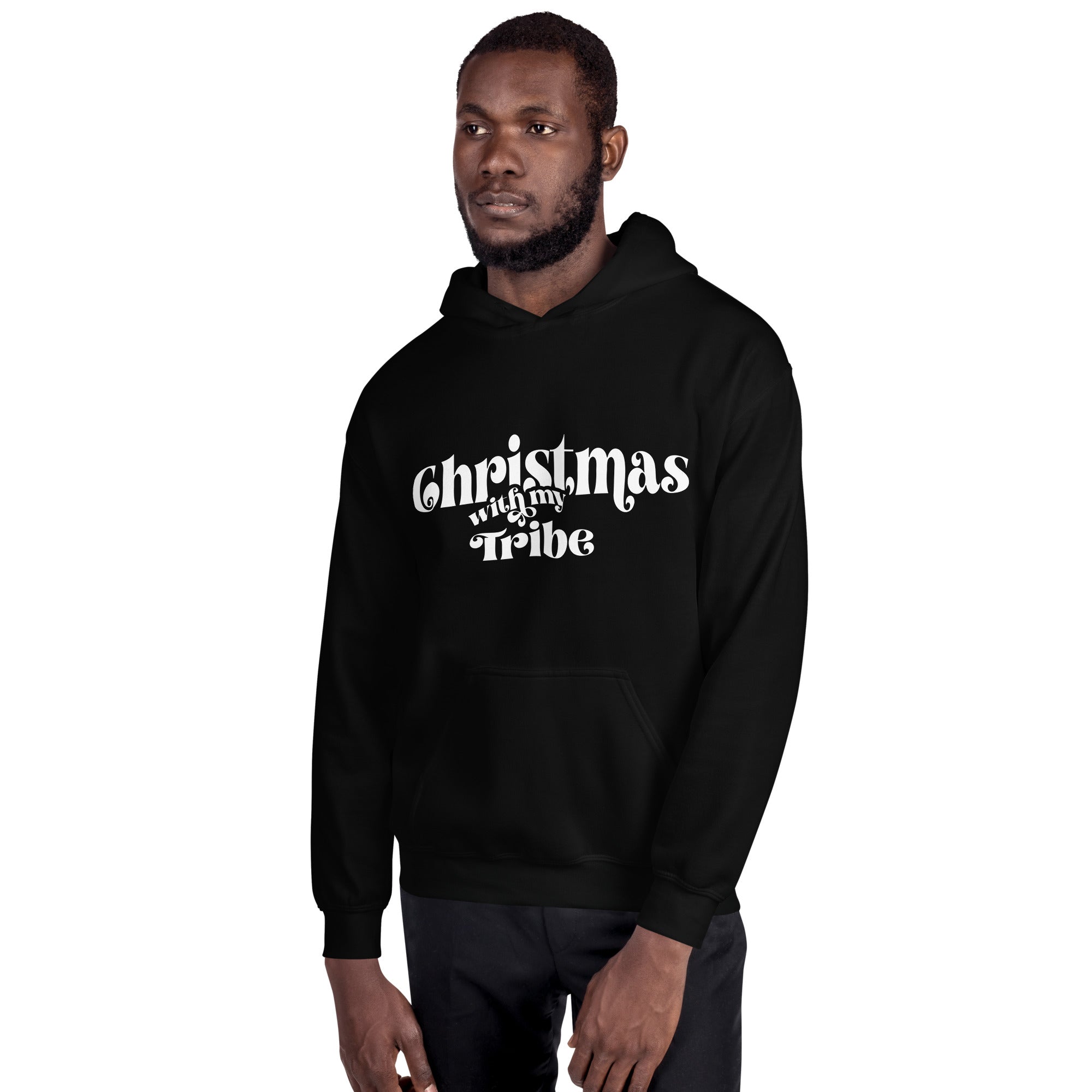 Christmas With My Tribe - Unisex Hoodie