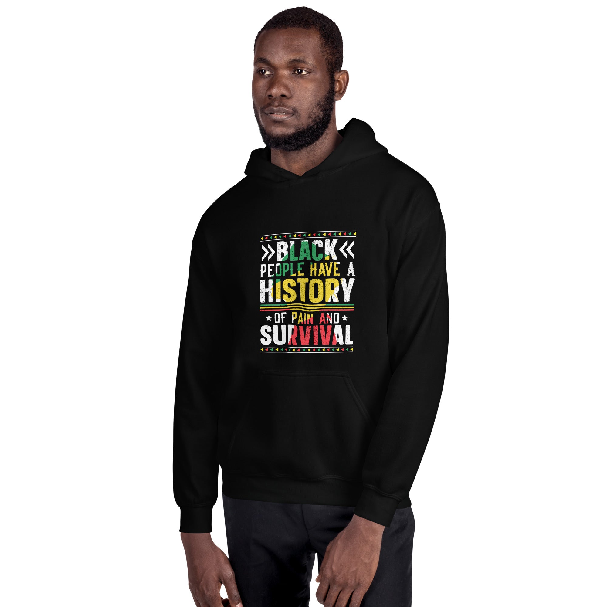 Black People Have A History of Pain - Unisex Hoodie