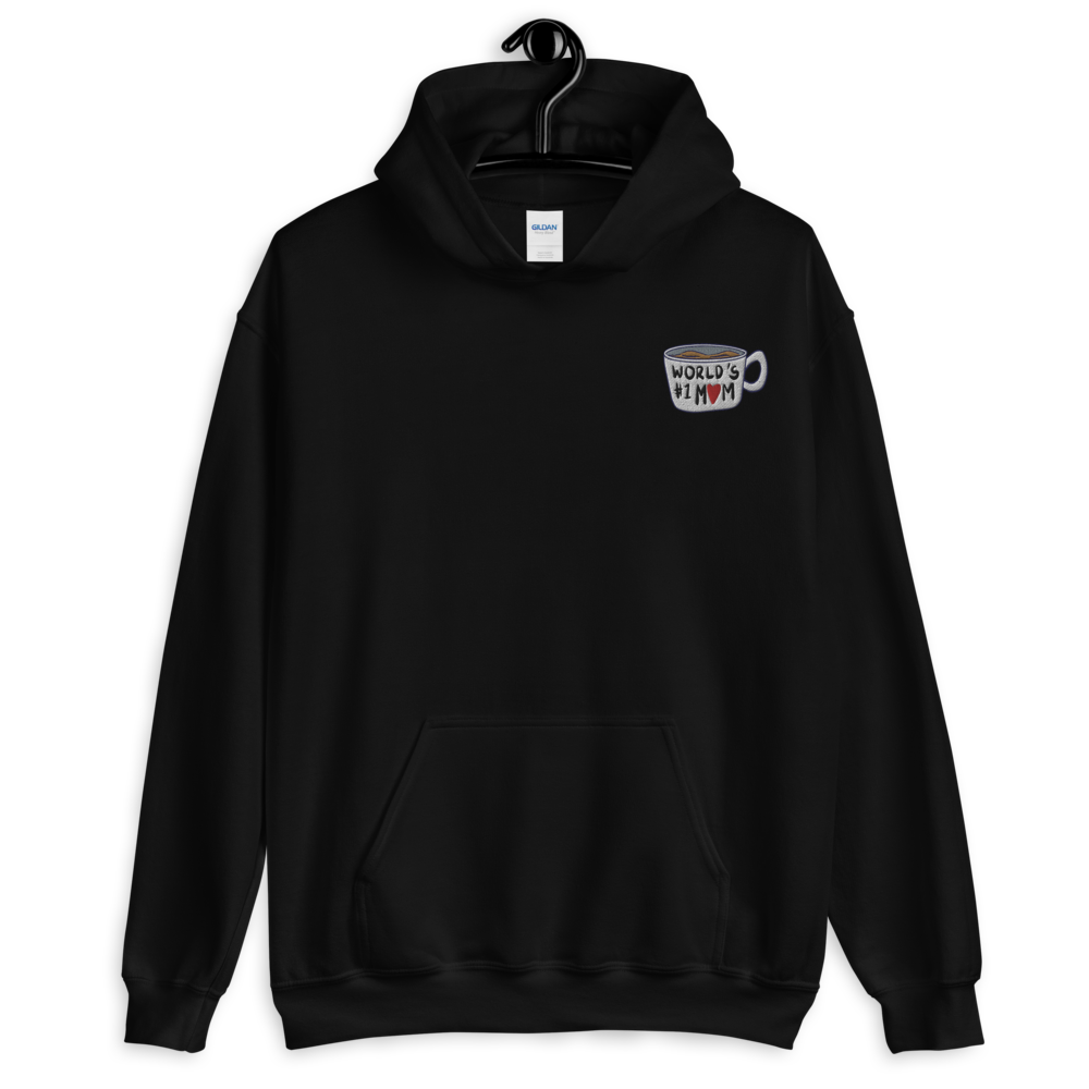 World's #1 Mom - Embroidered Hoodie