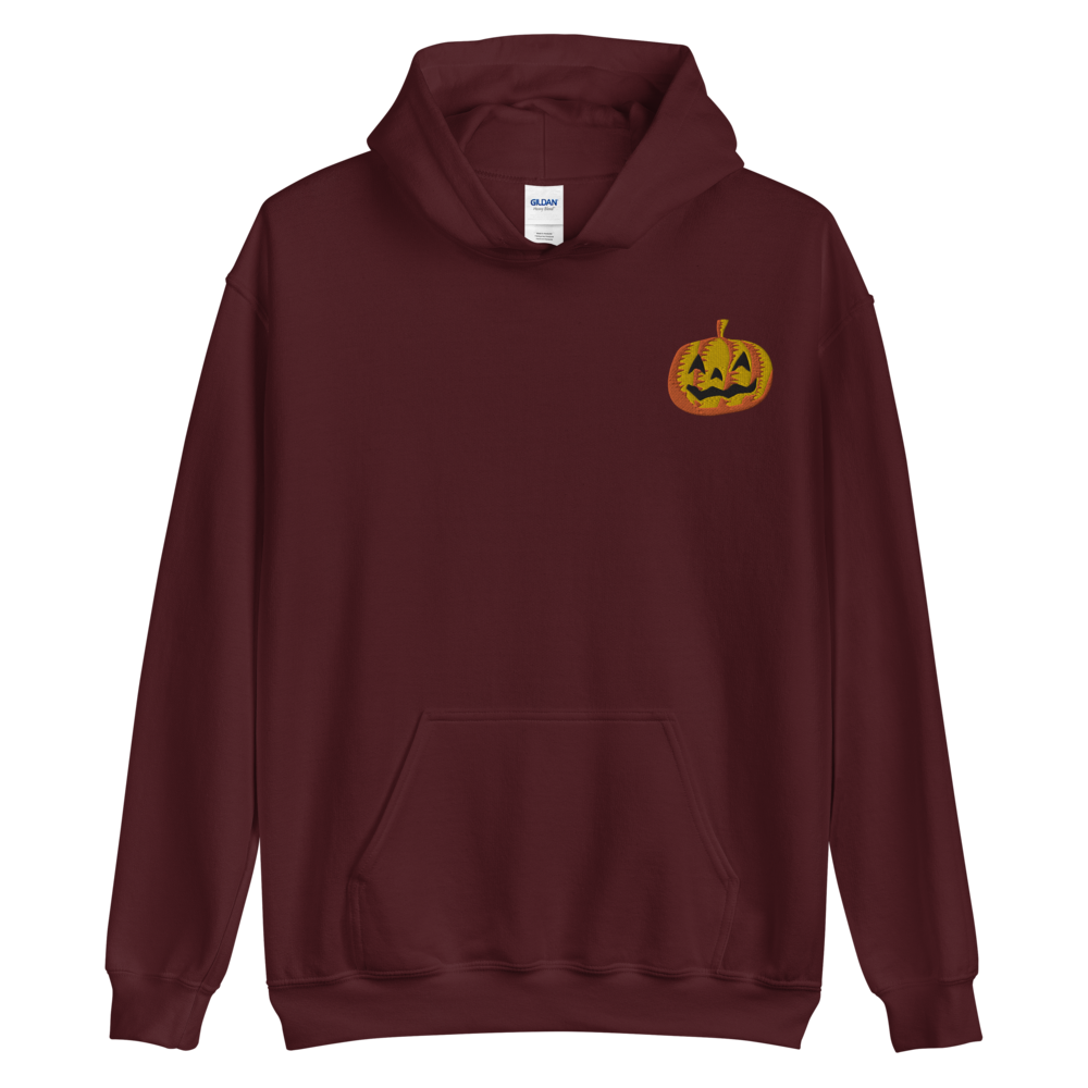 Halloween Pumpkin - Embroidered Unisex Hoodie