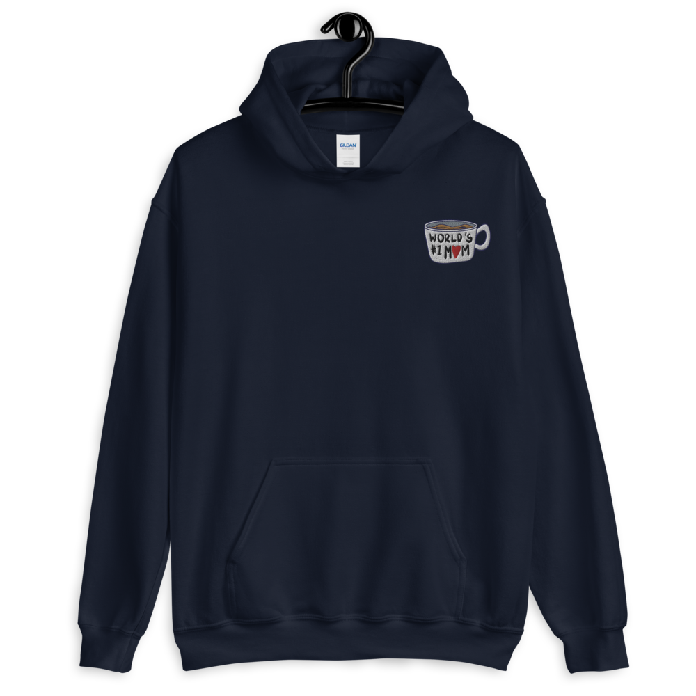 World's #1 Mom - Embroidered Hoodie