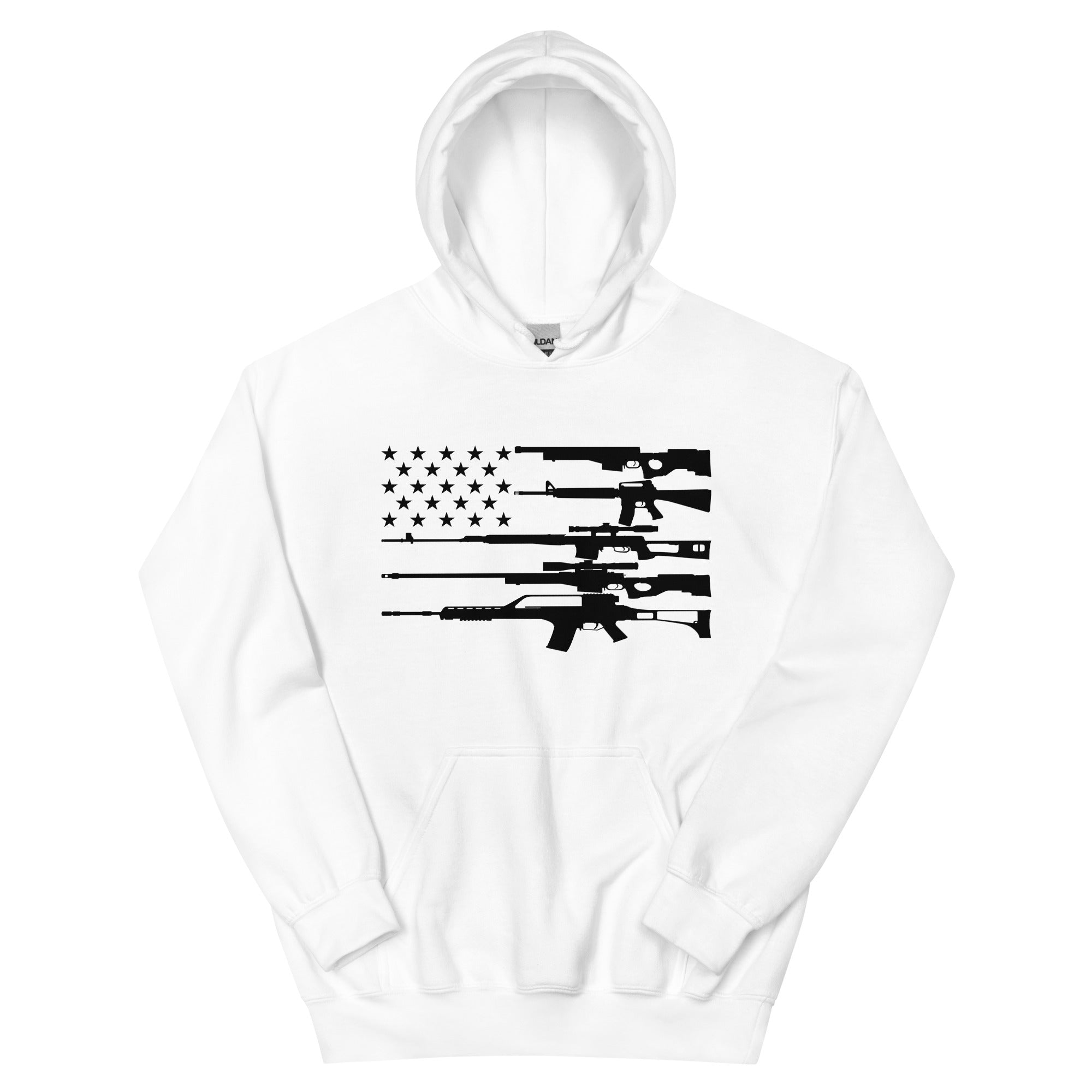Gun American Flag - Unisex Hoodie