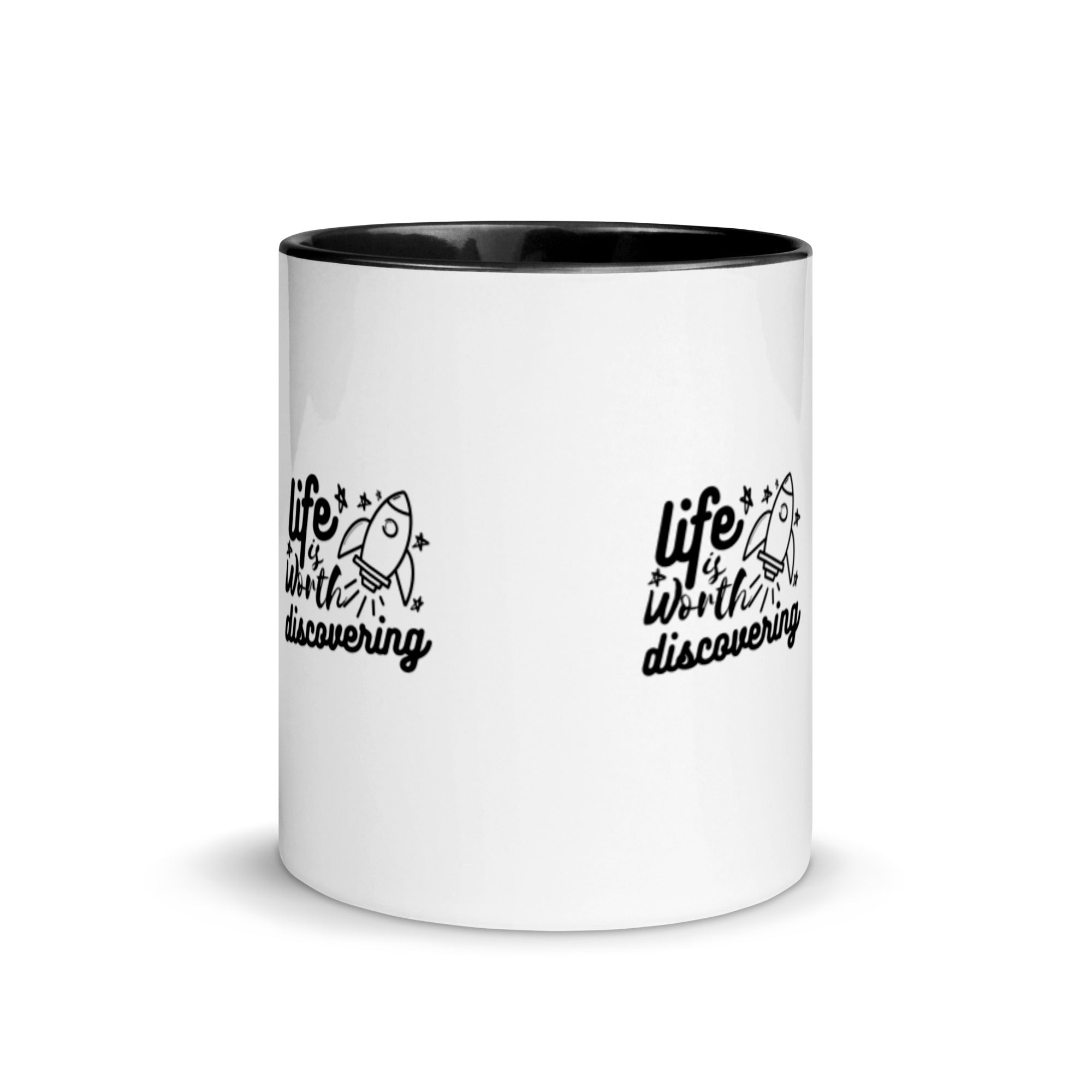 Life Is Worth Discovering - Mug with Color Inside