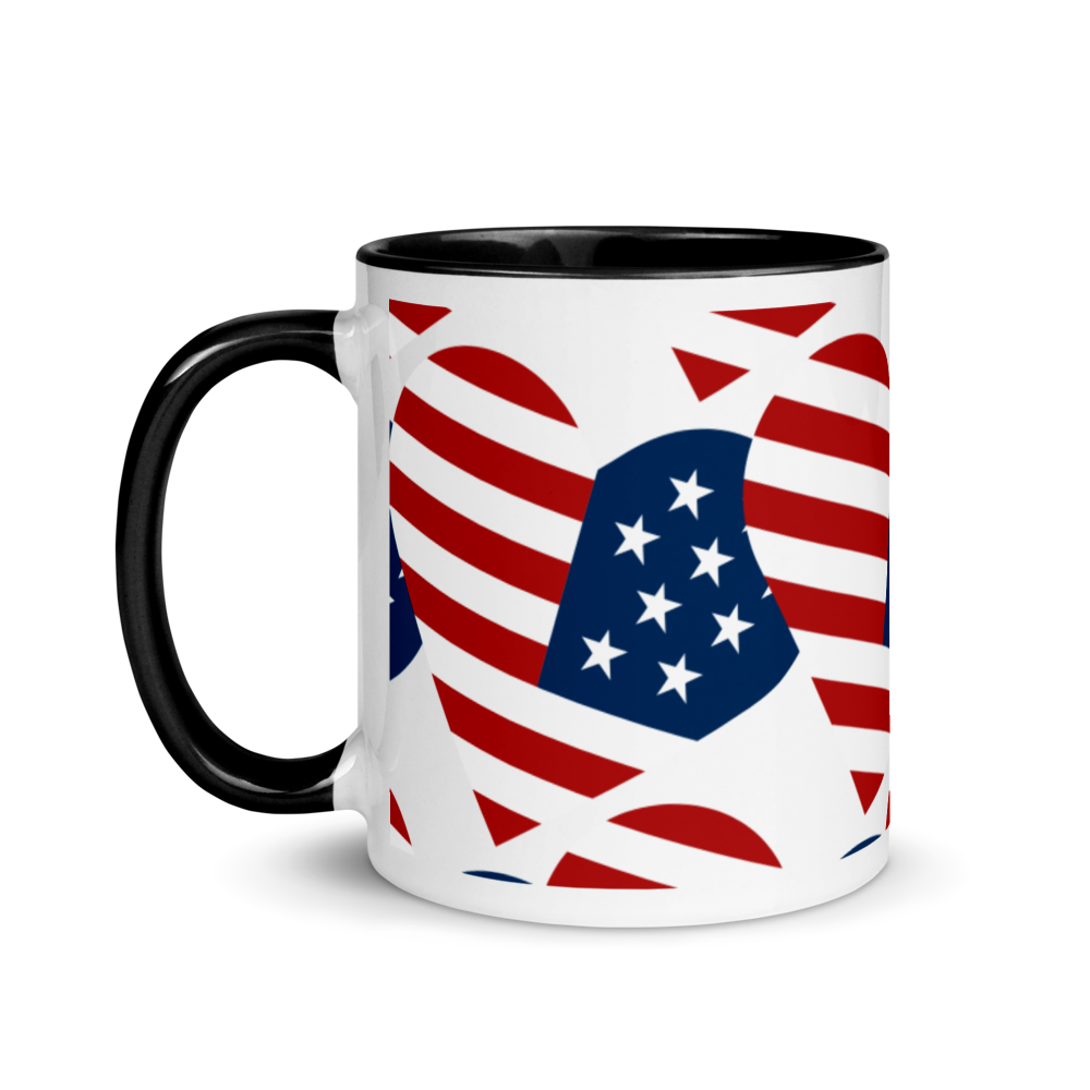 I Heart America - Mug with Color Inside