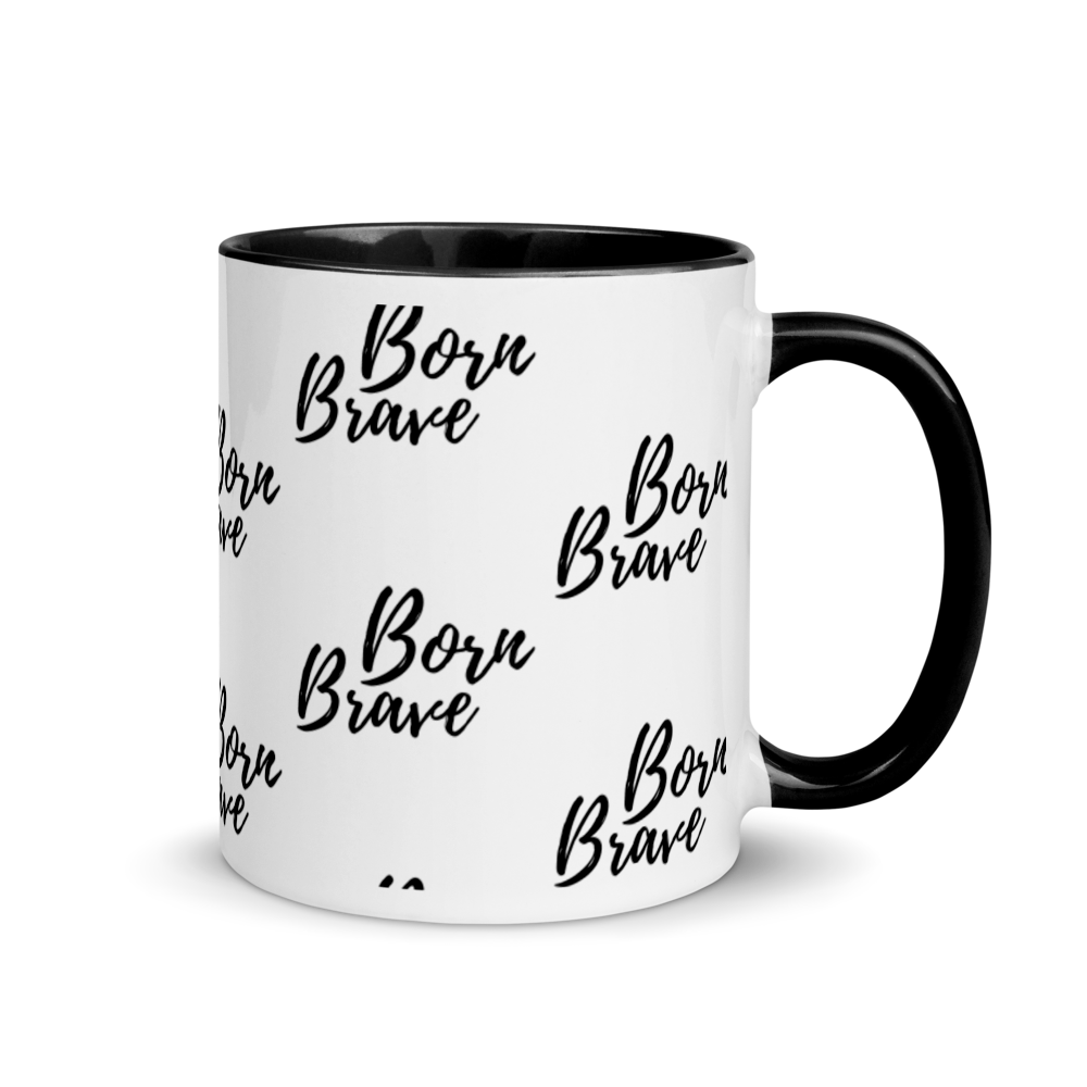 Born Brave - Mug with Color Inside