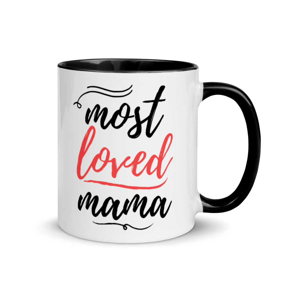 Most Loved Mama - Mug with Color Inside
