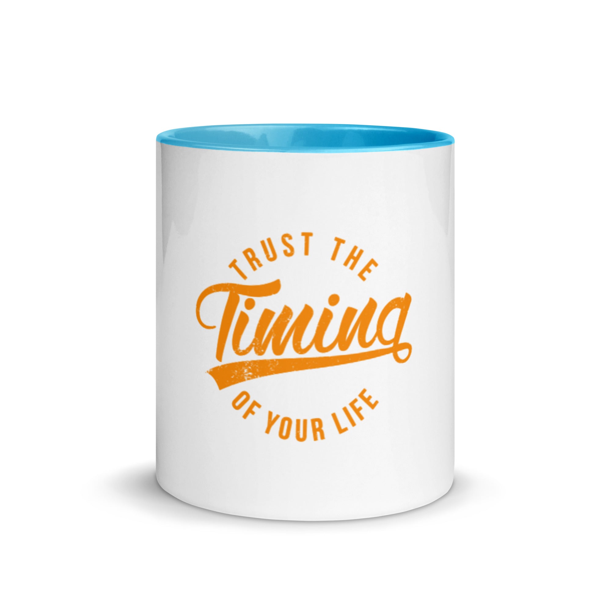 Trust The Timing Of Your Life - Mug with Color Inside