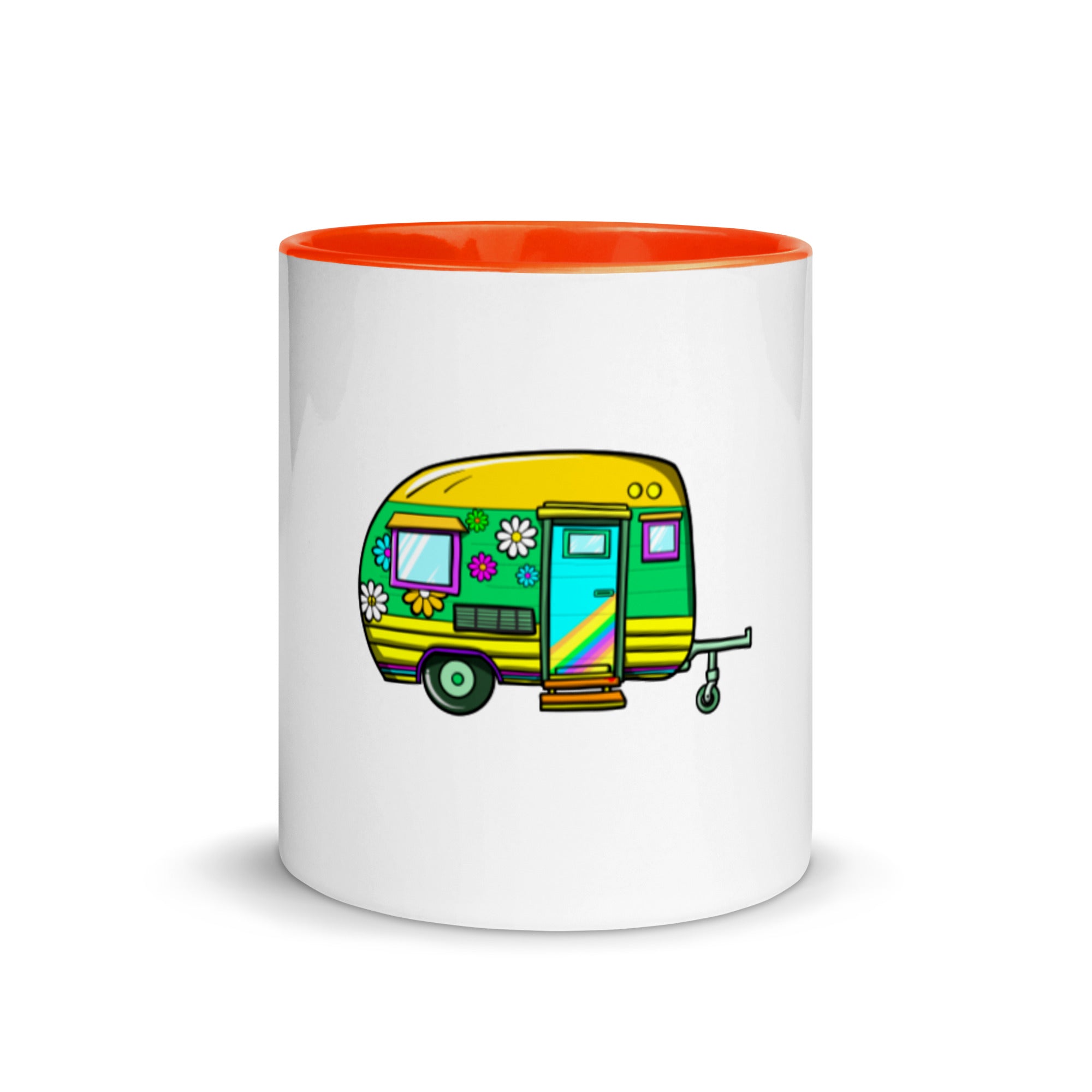 Camping Van - Mug with Color Inside