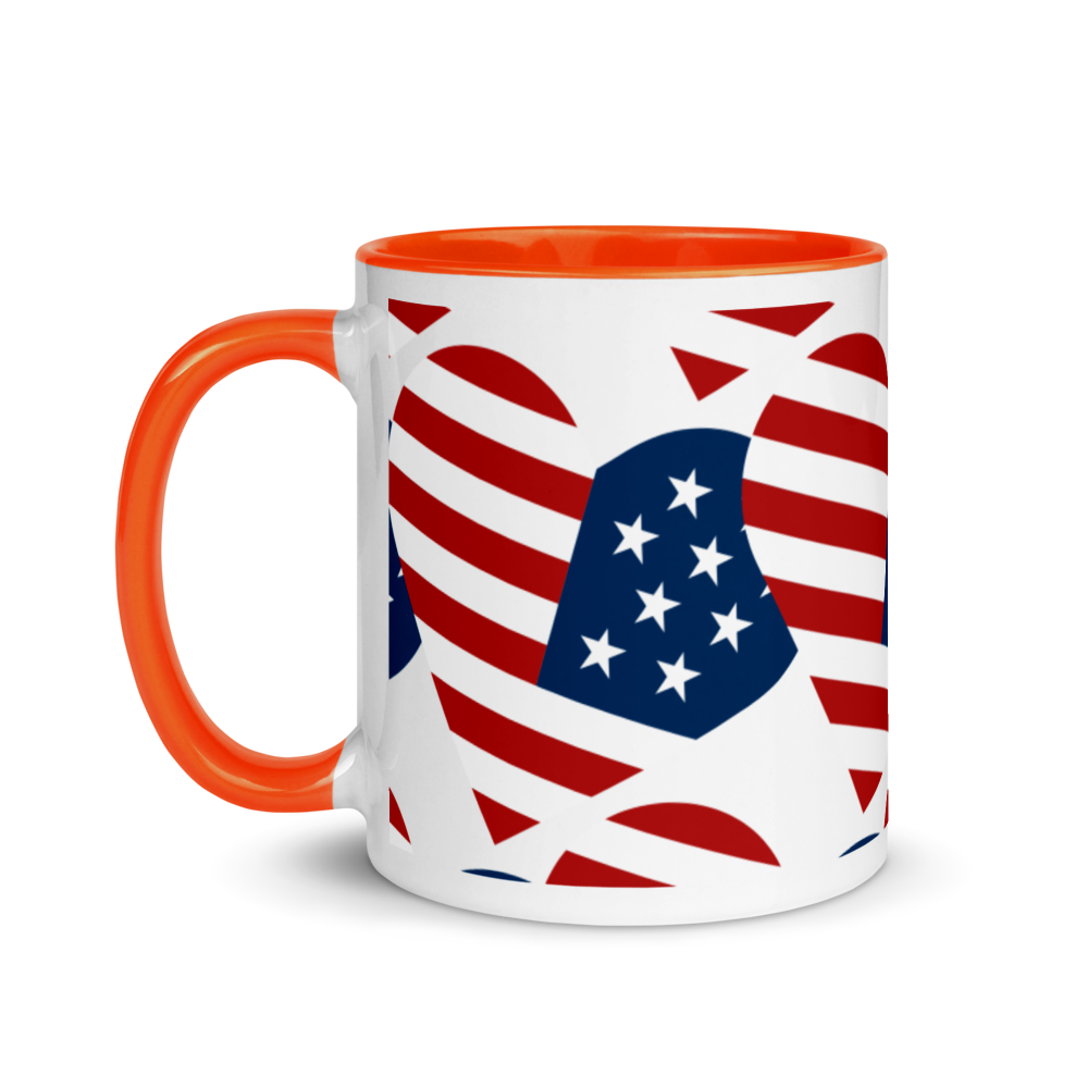 I Heart America - Mug with Color Inside