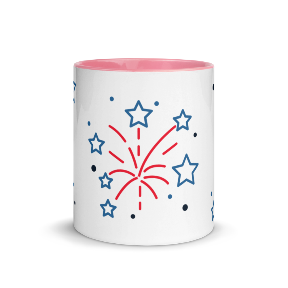 Independence Fireworks - Mug with Color Inside