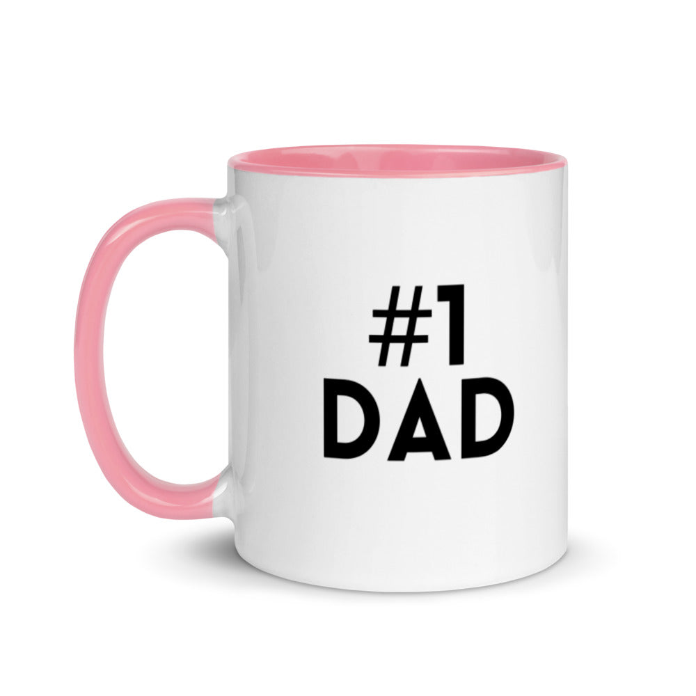#1 Dad - Mug with Color Inside