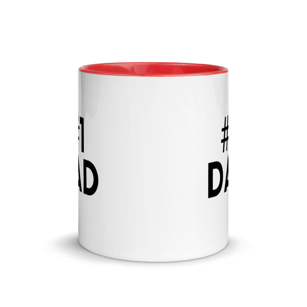 #1 Dad - Mug with Color Inside