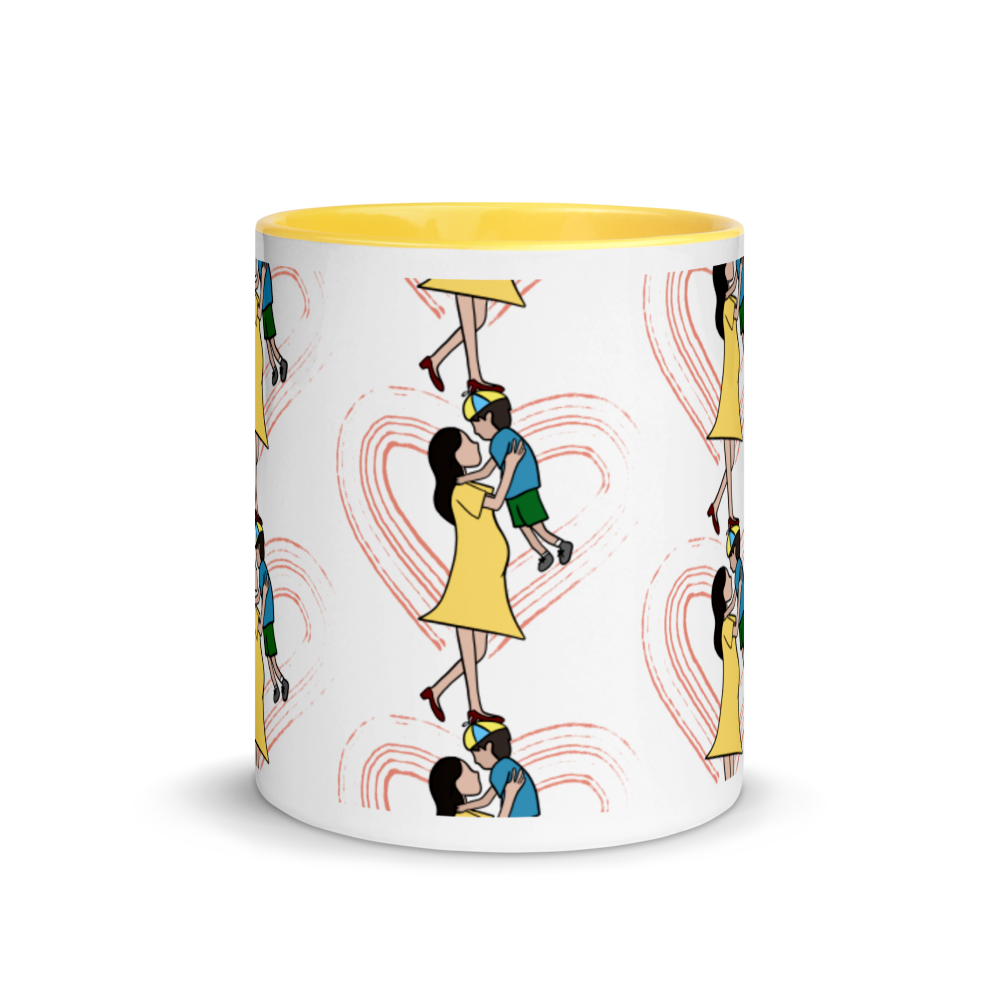 A Hold Of A Mother - Mug with Color Inside