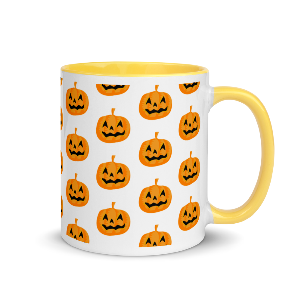 Halloween Pumpkin - Mug with Color Inside