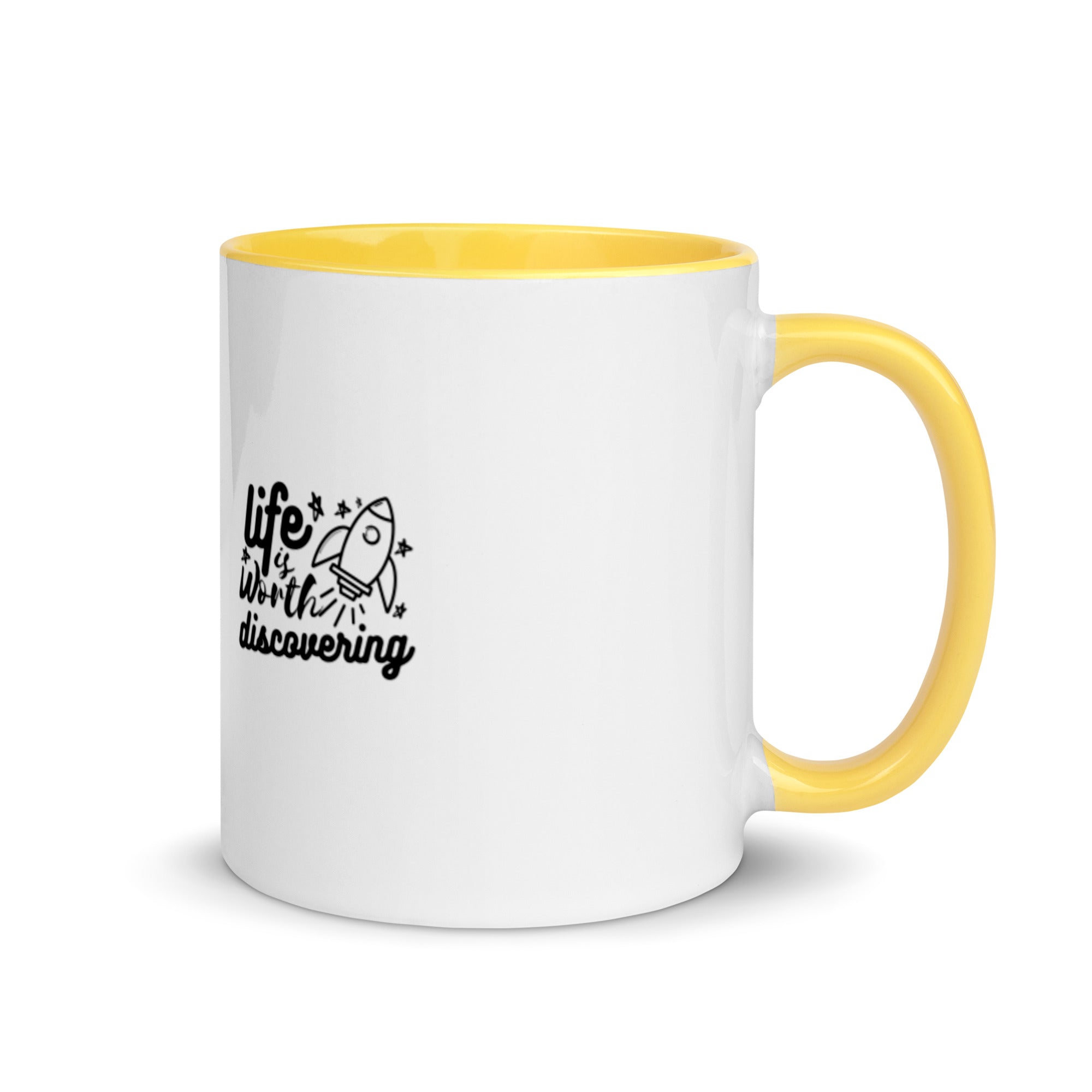 Life Is Worth Discovering - Mug with Color Inside