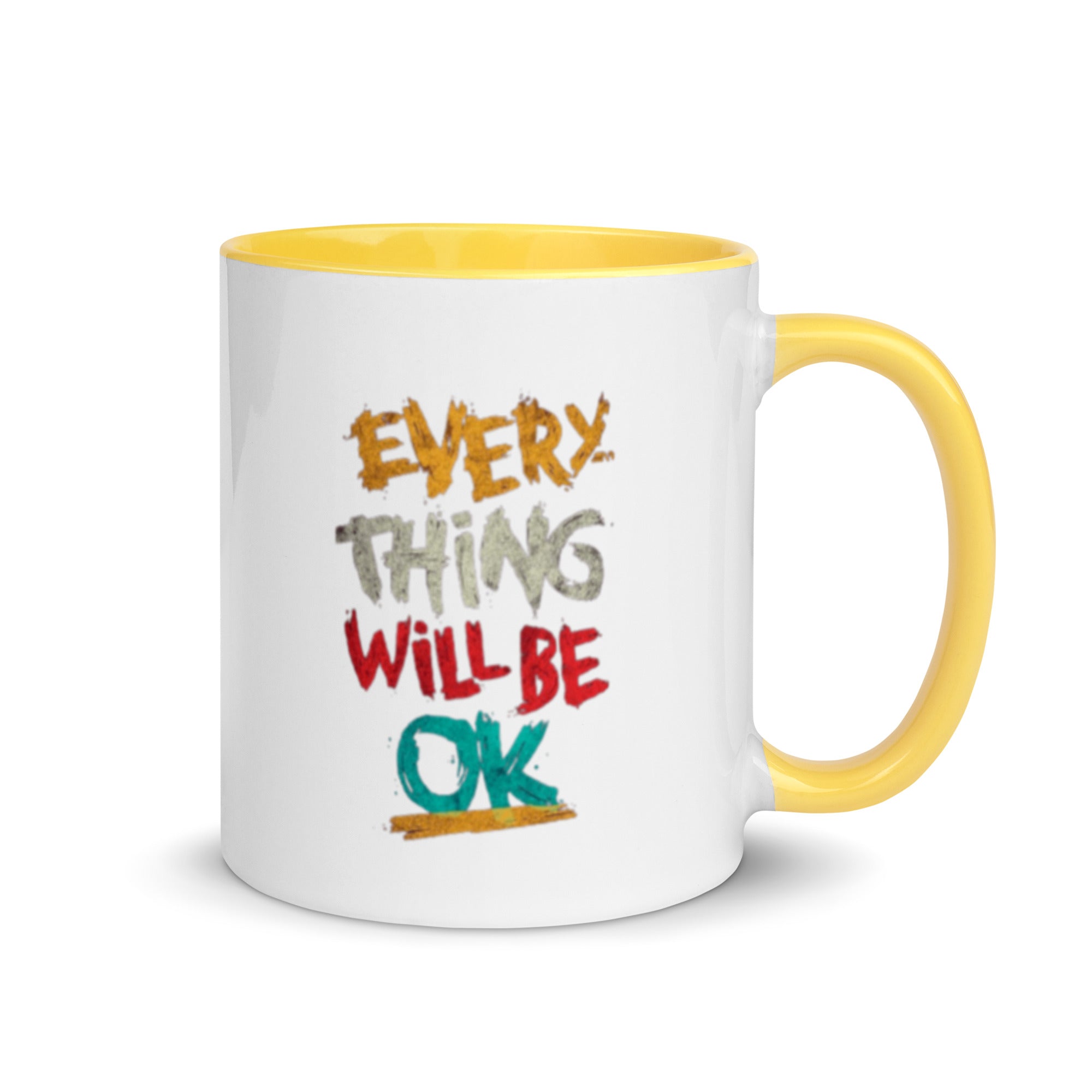 Everything Will Be Ok - Mug with Color Inside