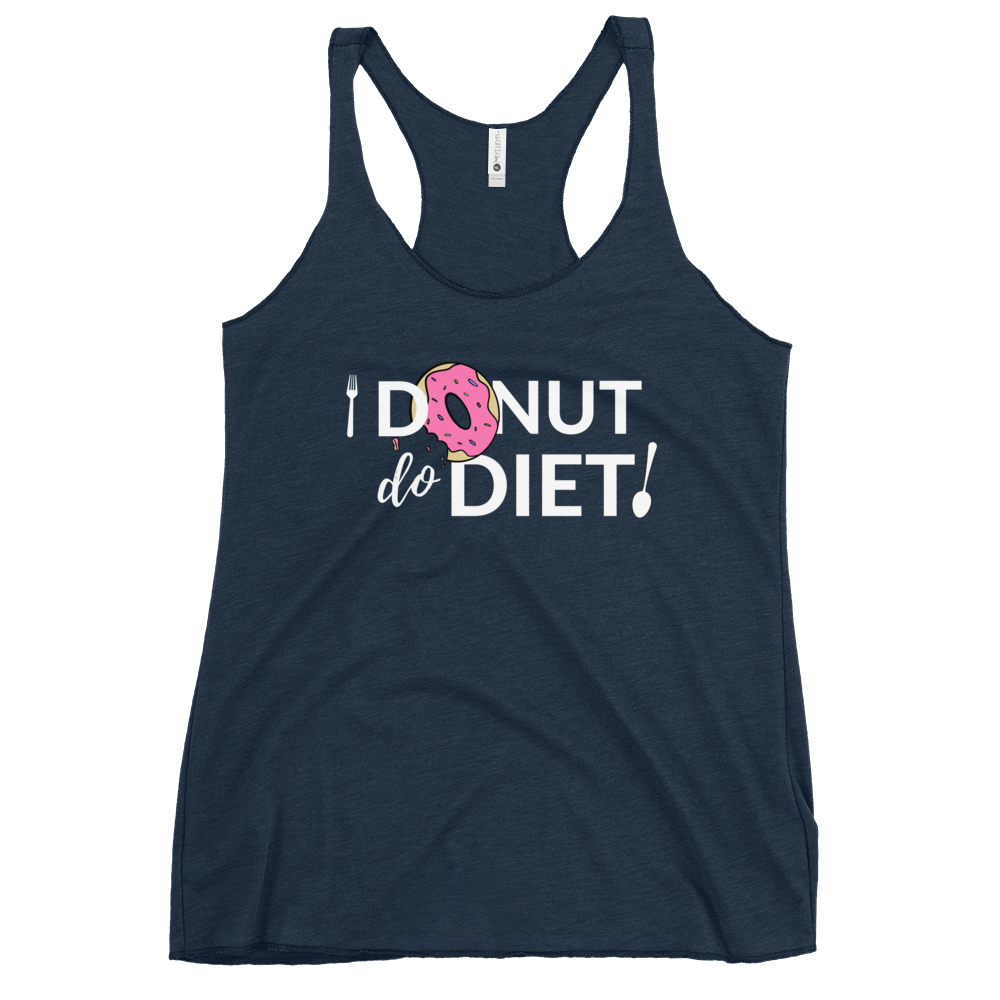 i Donut Diet - Women's Racerback Tank