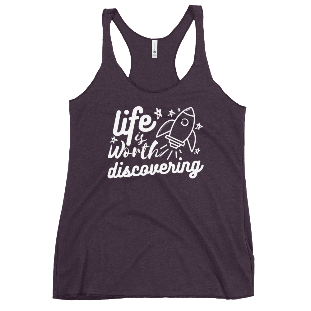 Life is Worth Discovering - Women's Racerback Tank